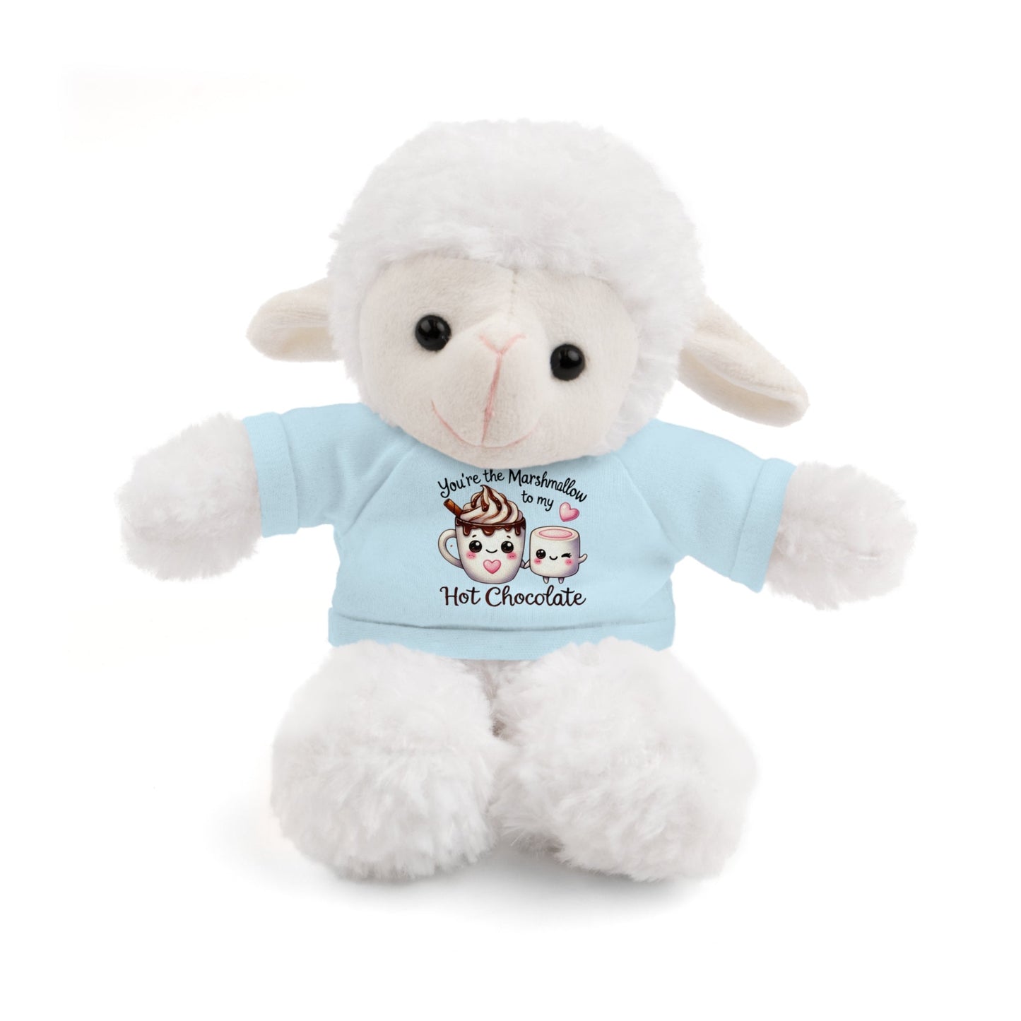 Stuffed Animals with Tee "Marshmallow To My Hot Chocolate"