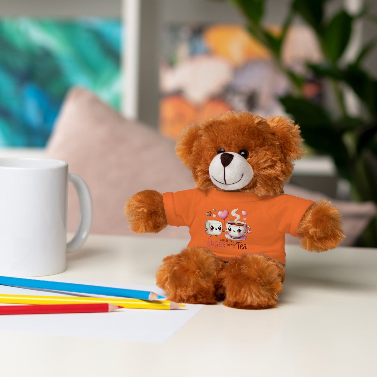 Stuffed Animals with Tee "Sugar To My Tea"