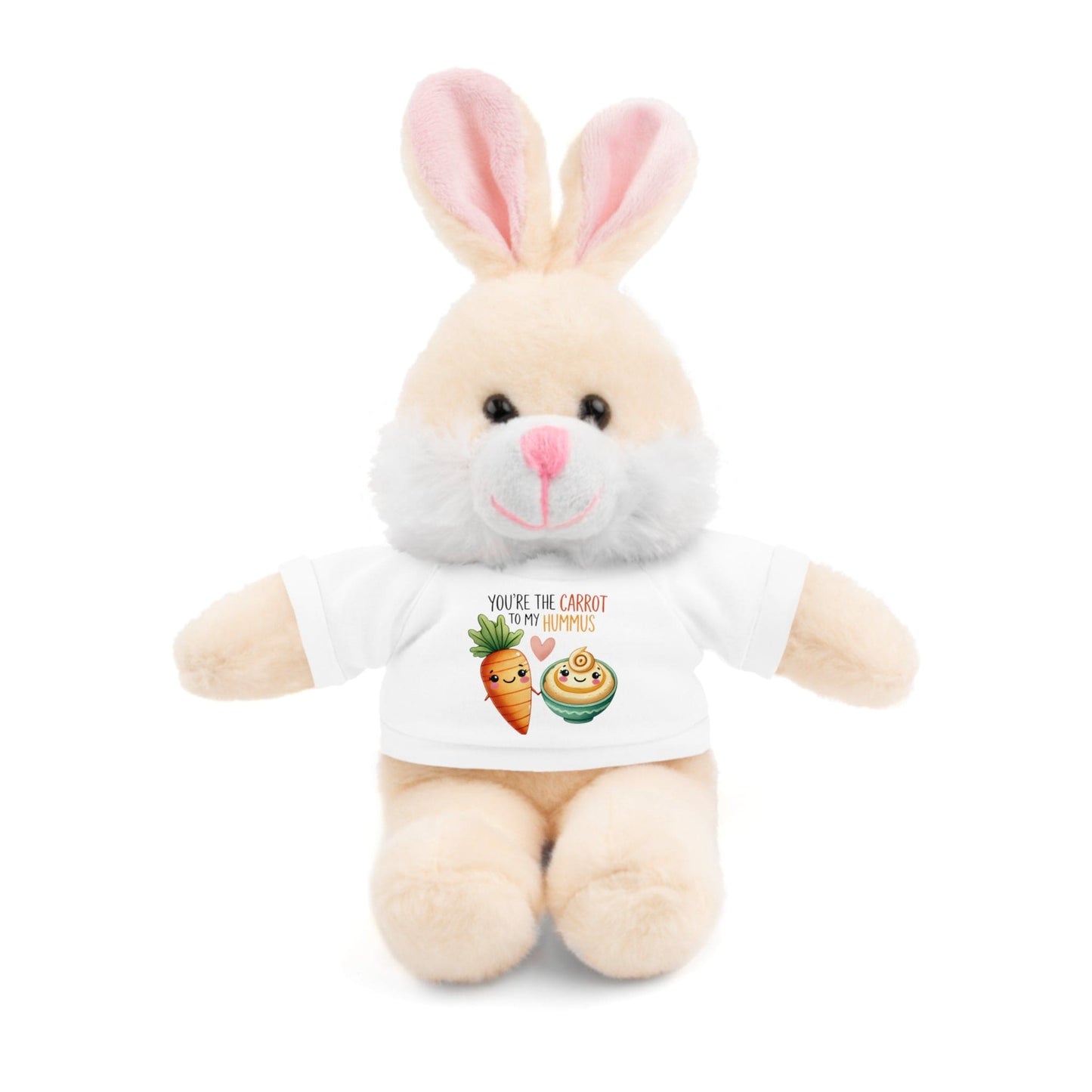 Huggable Valentine’s Day Plushies "Carrot To My Hummus"