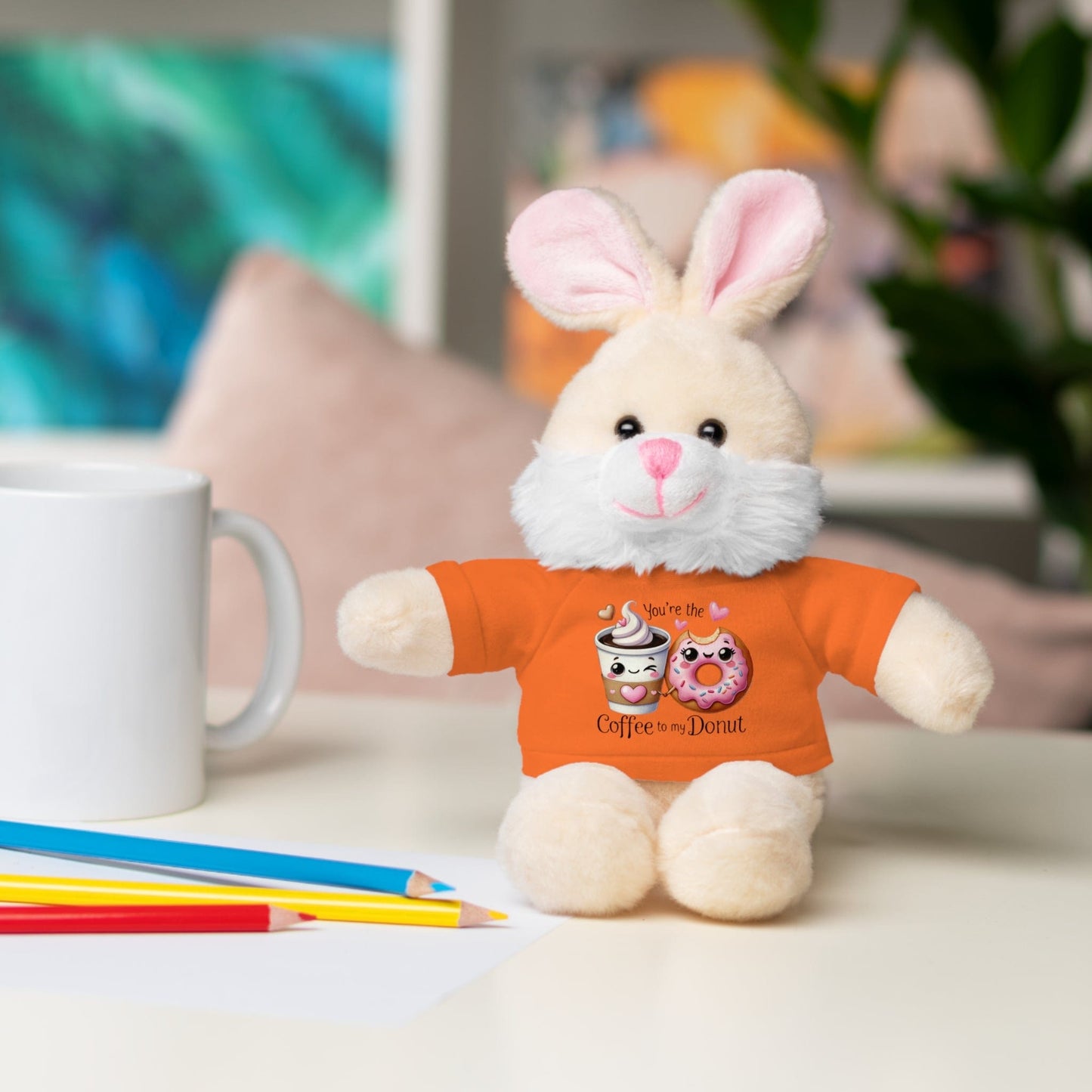 Huggable Valentine’s Day Plushies "Coffee To My Donut"