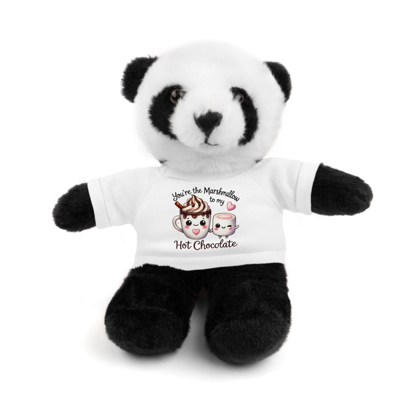 Stuffed Animals with Tee "Marshmallow To My Hot Chocolate"