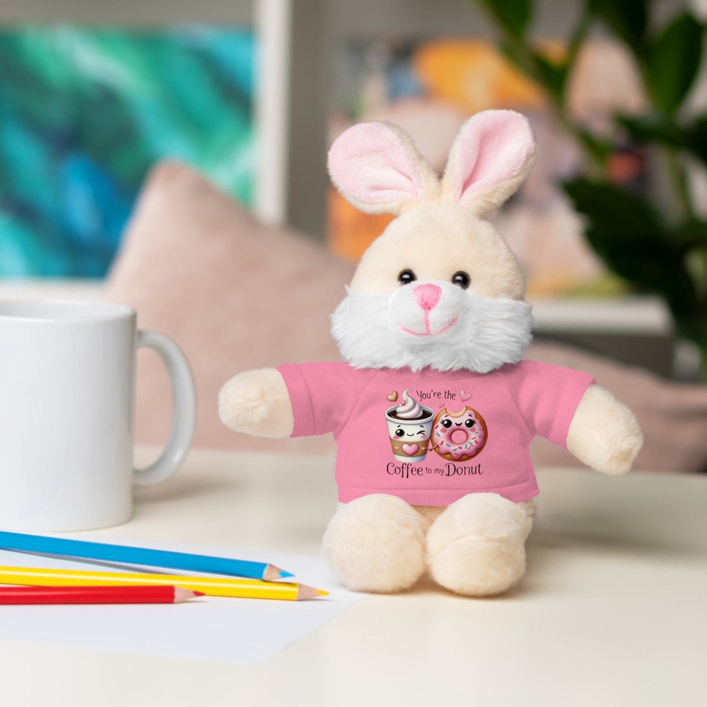 Huggable Valentine’s Day Plushies "Coffee To My Donut"