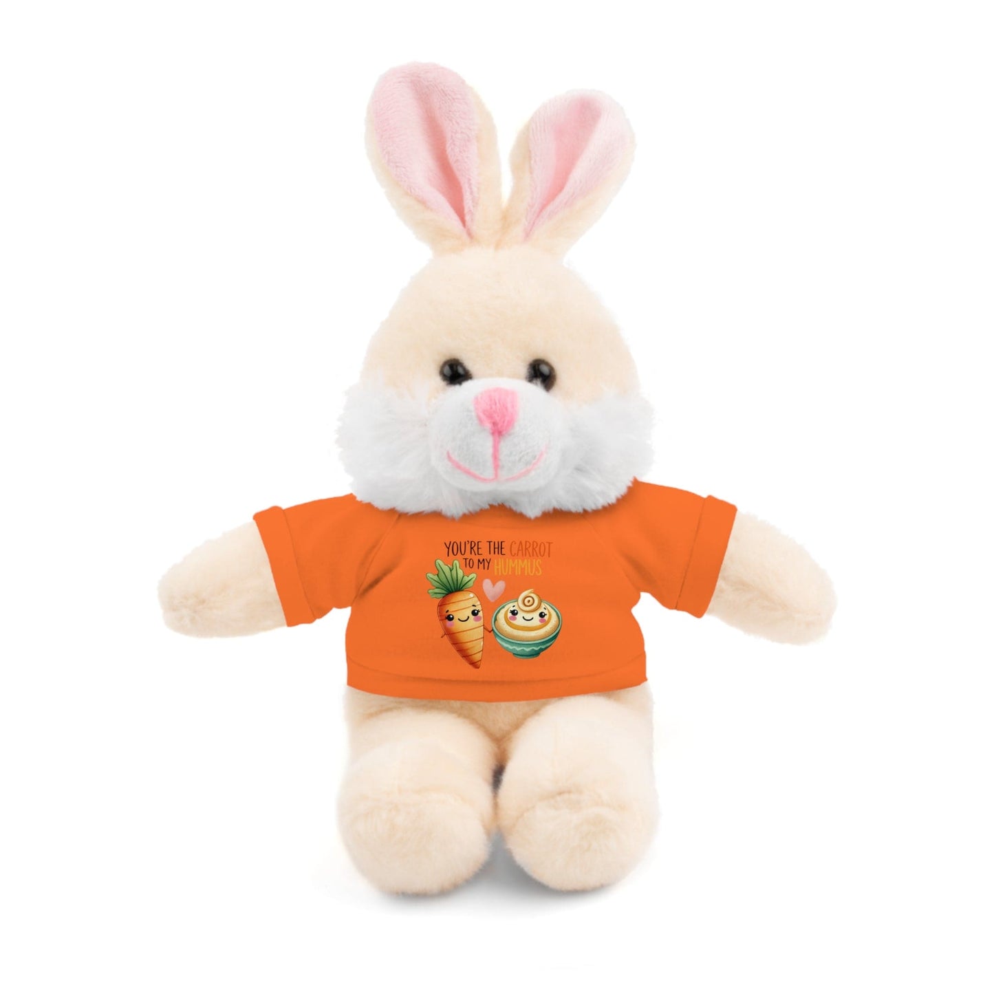 Huggable Valentine’s Day Plushies "Carrot To My Hummus"