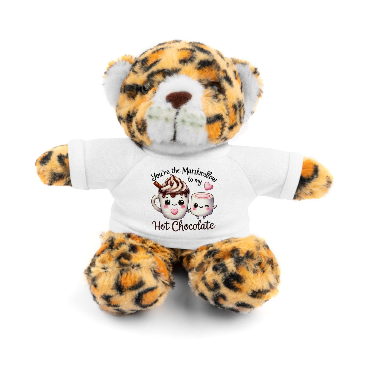 Stuffed Animals with Tee "Marshmallow To My Hot Chocolate"