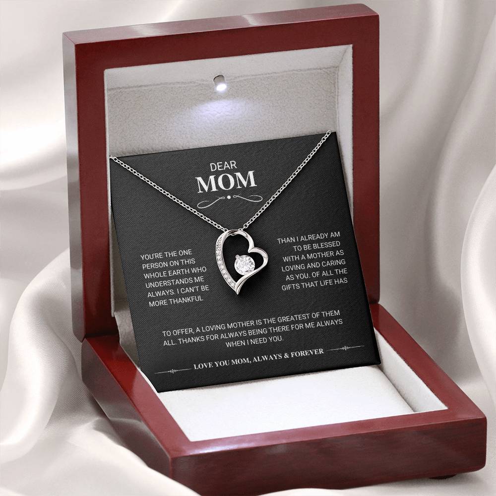 Mom "The Greatest Gift" Forever Love Necklace
