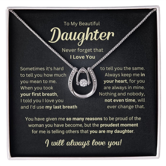 Daughter - Last Breath - Luck Pendant Necklace