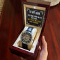 My Man "Good Husband" Openwork Watch Gift