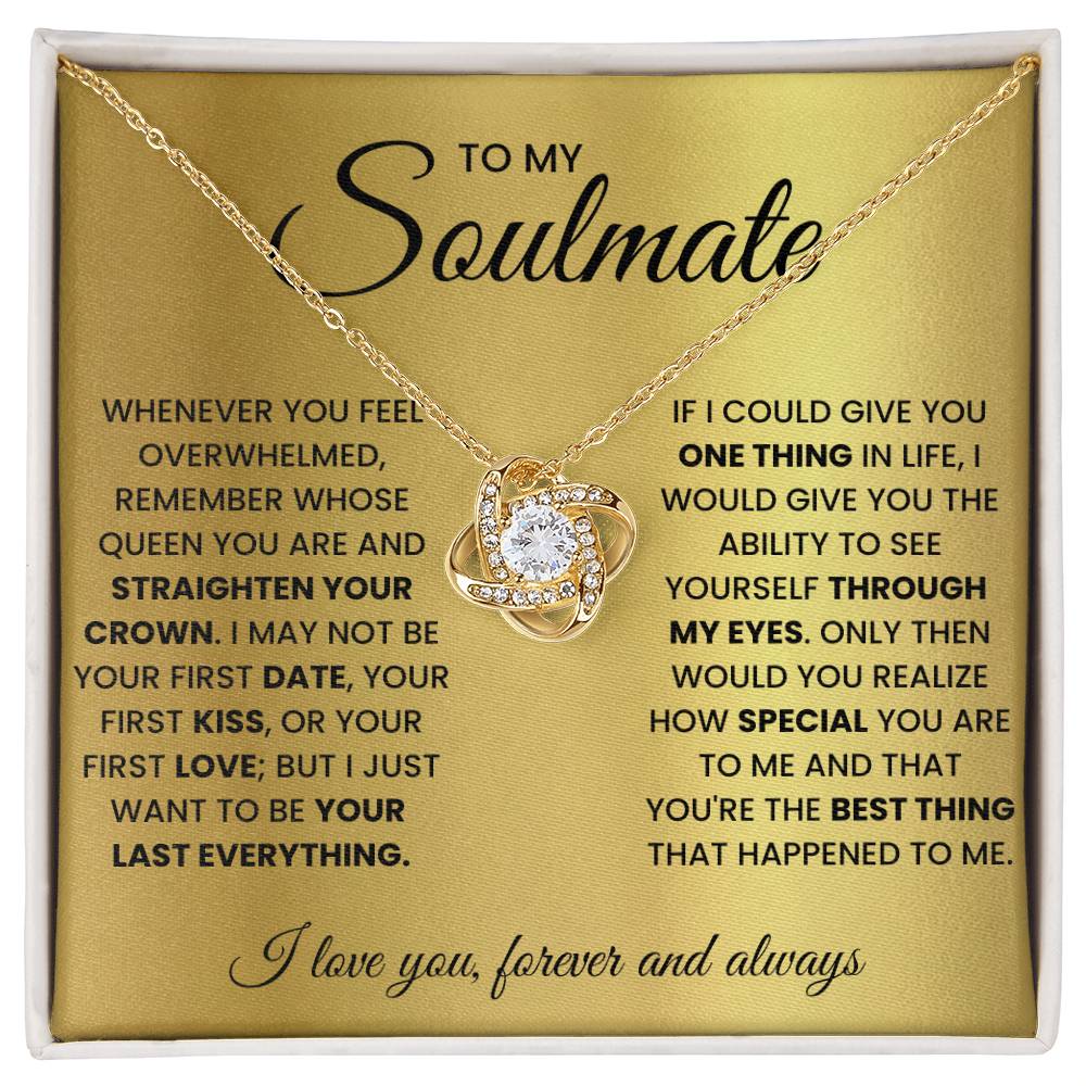 Soulmate Gift "You're The Best Thing" Love Knot Necklace