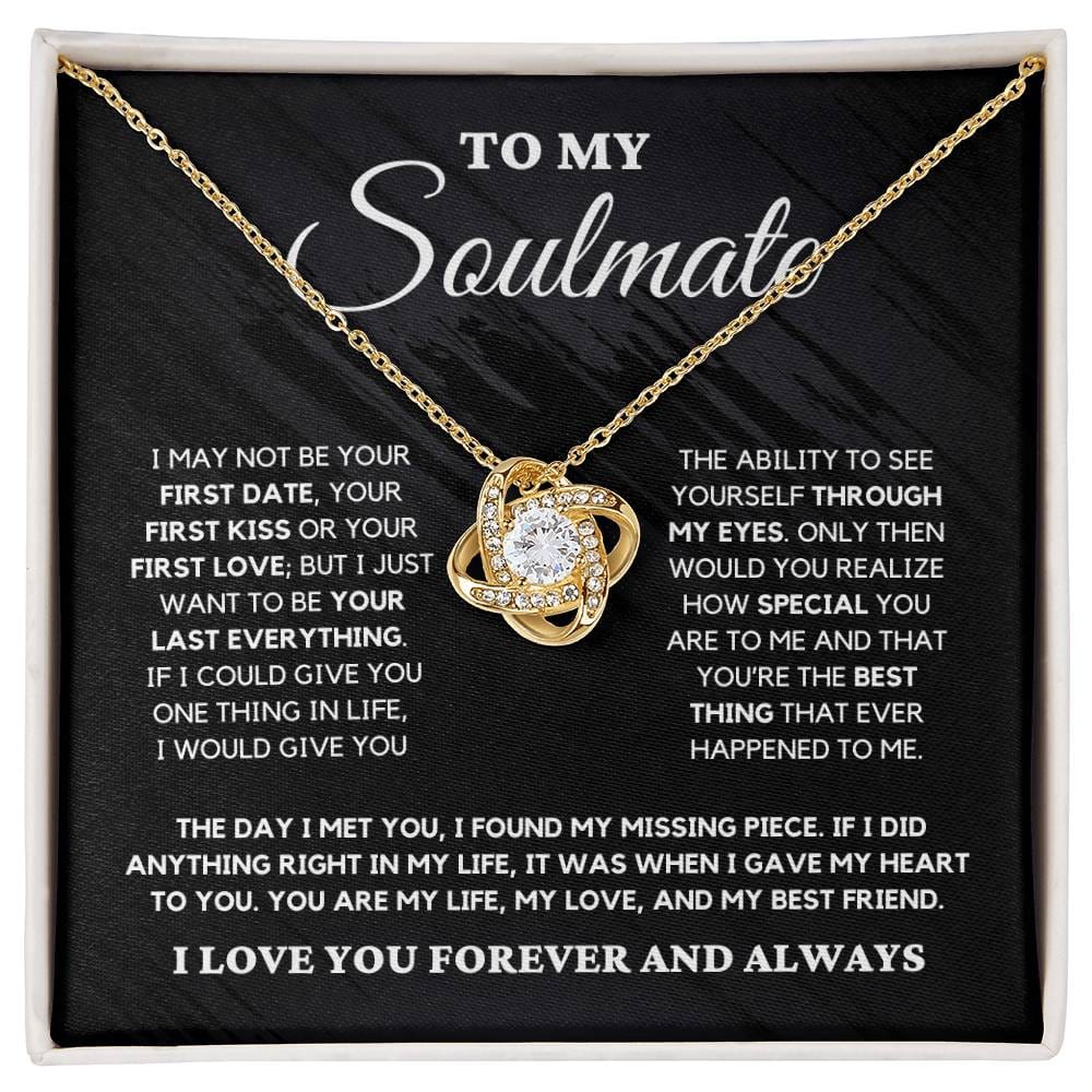 Soulmate Gift "You're The Best Thing" Love Knot Necklace