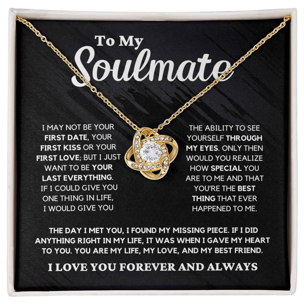 Soulmate Gift "You're The Best Thing" Love Knot Necklace