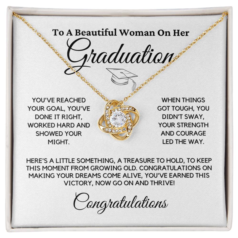 Graduation Knot Necklace Gift For Her