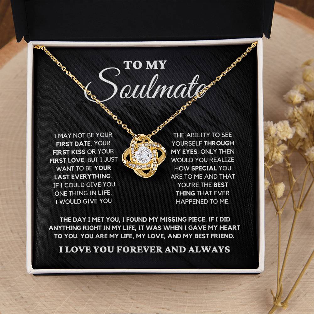 Soulmate Gift "You're The Best Thing" Love Knot Necklace