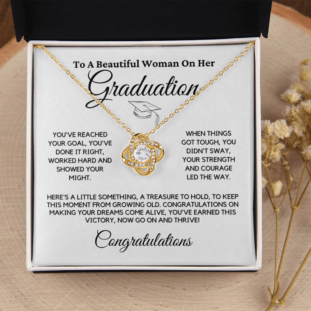 Graduation Knot Necklace Gift For Her