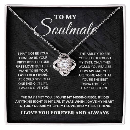 Soulmate Gift "You're The Best Thing" Love Knot Necklace