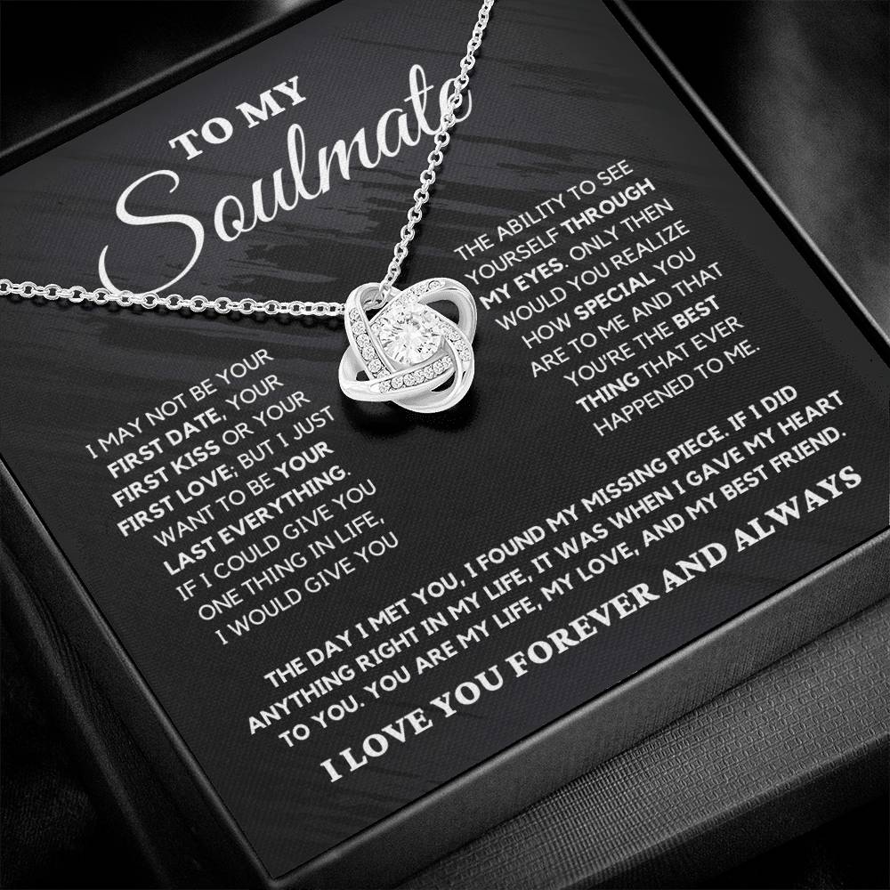 Soulmate Gift "You're The Best Thing" Love Knot Necklace