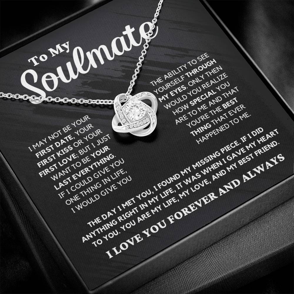 Soulmate Gift "You're The Best Thing" Love Knot Necklace