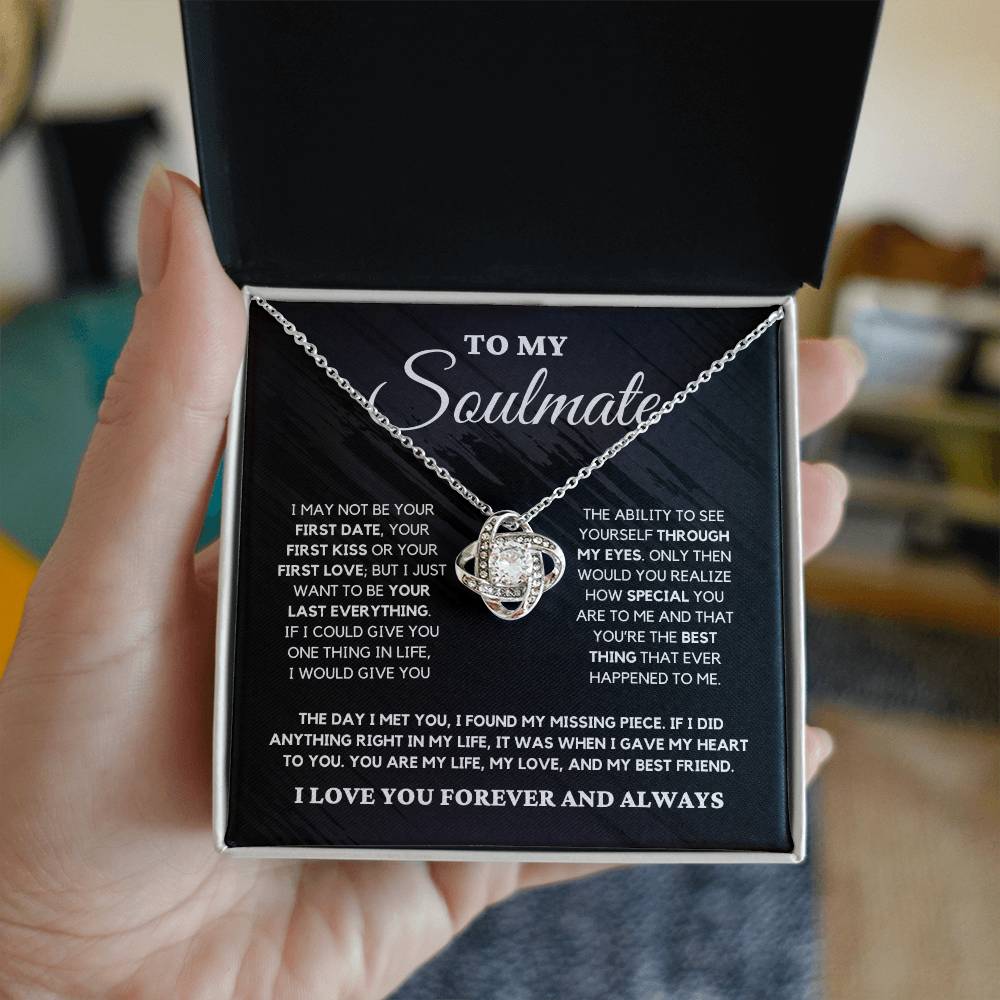 Soulmate Gift "You're The Best Thing" Love Knot Necklace