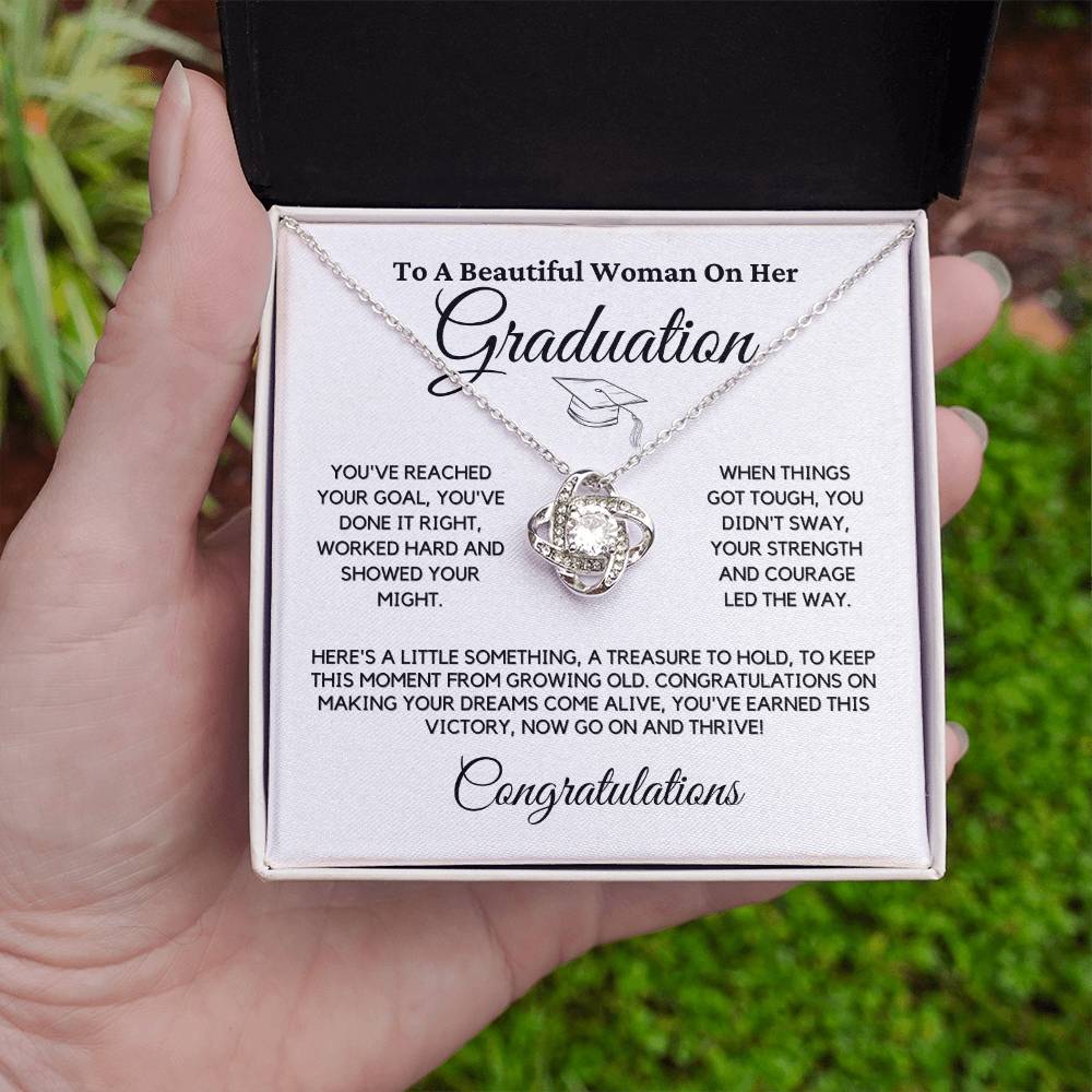 Graduation Knot Necklace Gift For Her