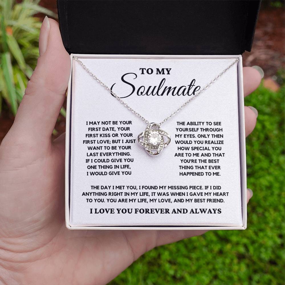 Soulmate Gift "You're The Best Thing" Love Knot Necklace