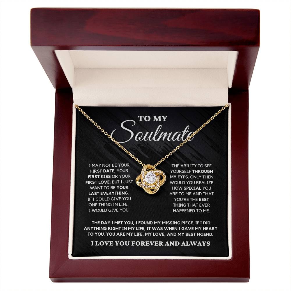 Soulmate Gift "You're The Best Thing" Love Knot Necklace