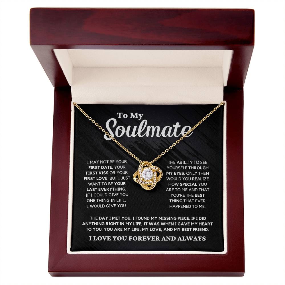 Soulmate Gift "You're The Best Thing" Love Knot Necklace