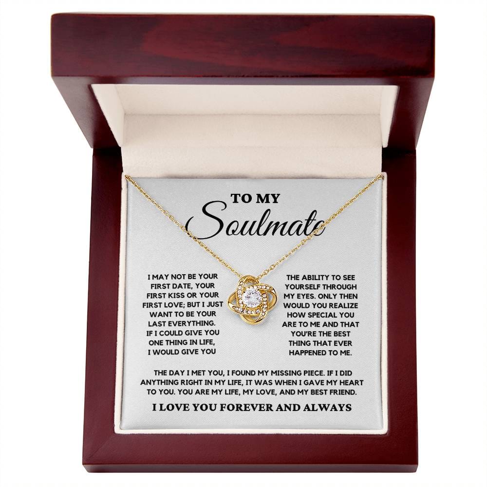 Soulmate Gift "You're The Best Thing" Love Knot Necklace