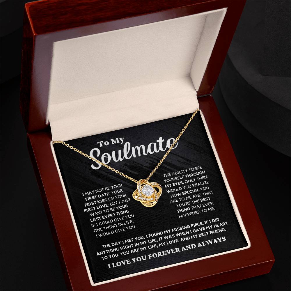 Soulmate Gift "You're The Best Thing" Love Knot Necklace