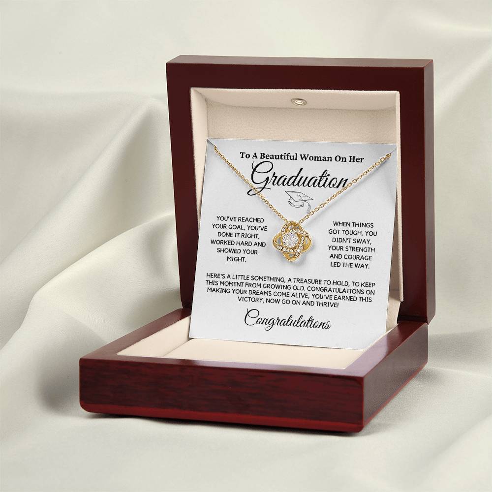 Graduation Knot Necklace Gift For Her