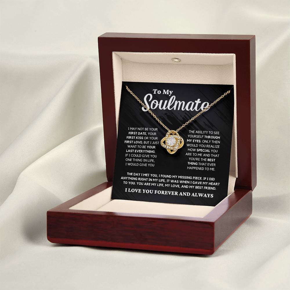 Soulmate Gift "You're The Best Thing" Love Knot Necklace