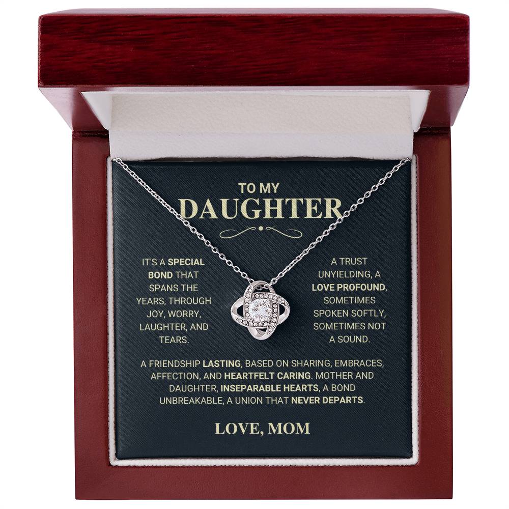 Beautiful Gift for Daughter From Mom "Special Bond" Necklace