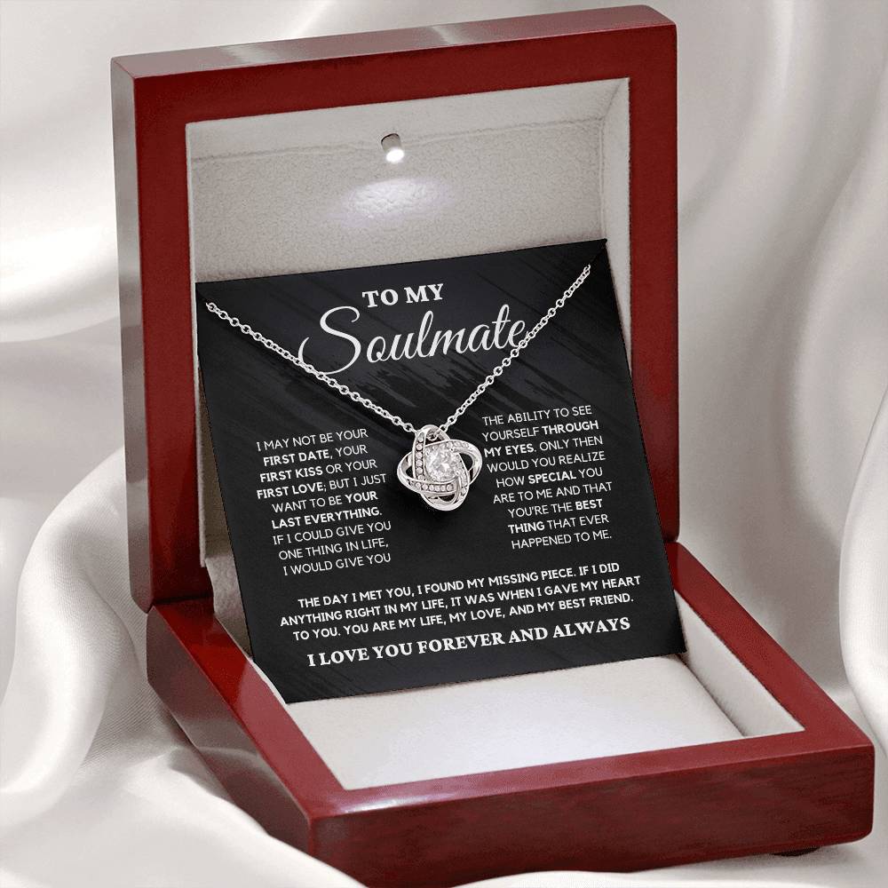 Soulmate Gift "You're The Best Thing" Love Knot Necklace