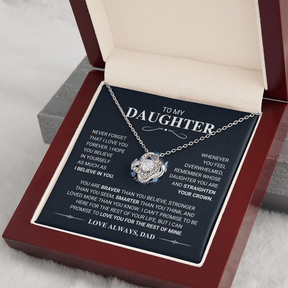 Daughter "My Promise" Love Knot Necklace