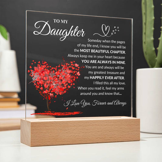 Daughter "Greatest Treasure" Acrylic Plaque