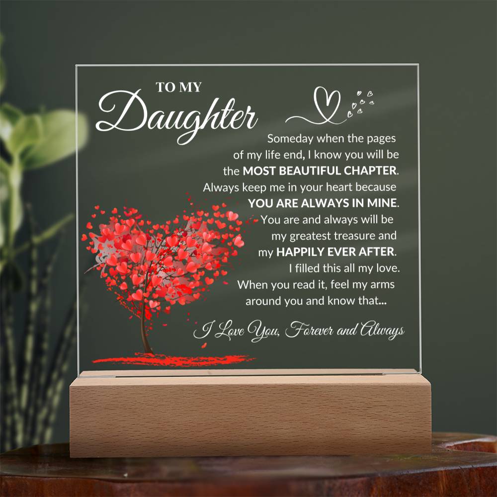 Daughter "Greatest Treasure" Acrylic Plaque