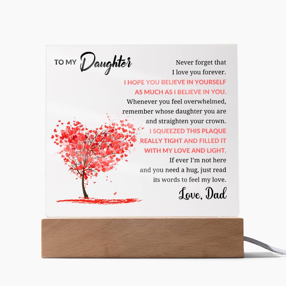 To My Daughter From Dad - Acrylic Square