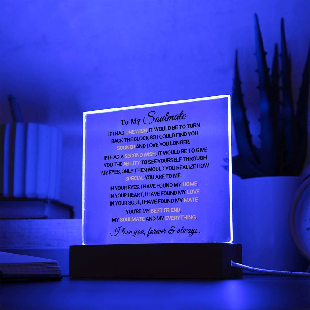 Gift For Soulmate "My Everything" Acrylic Plaque Keepsake