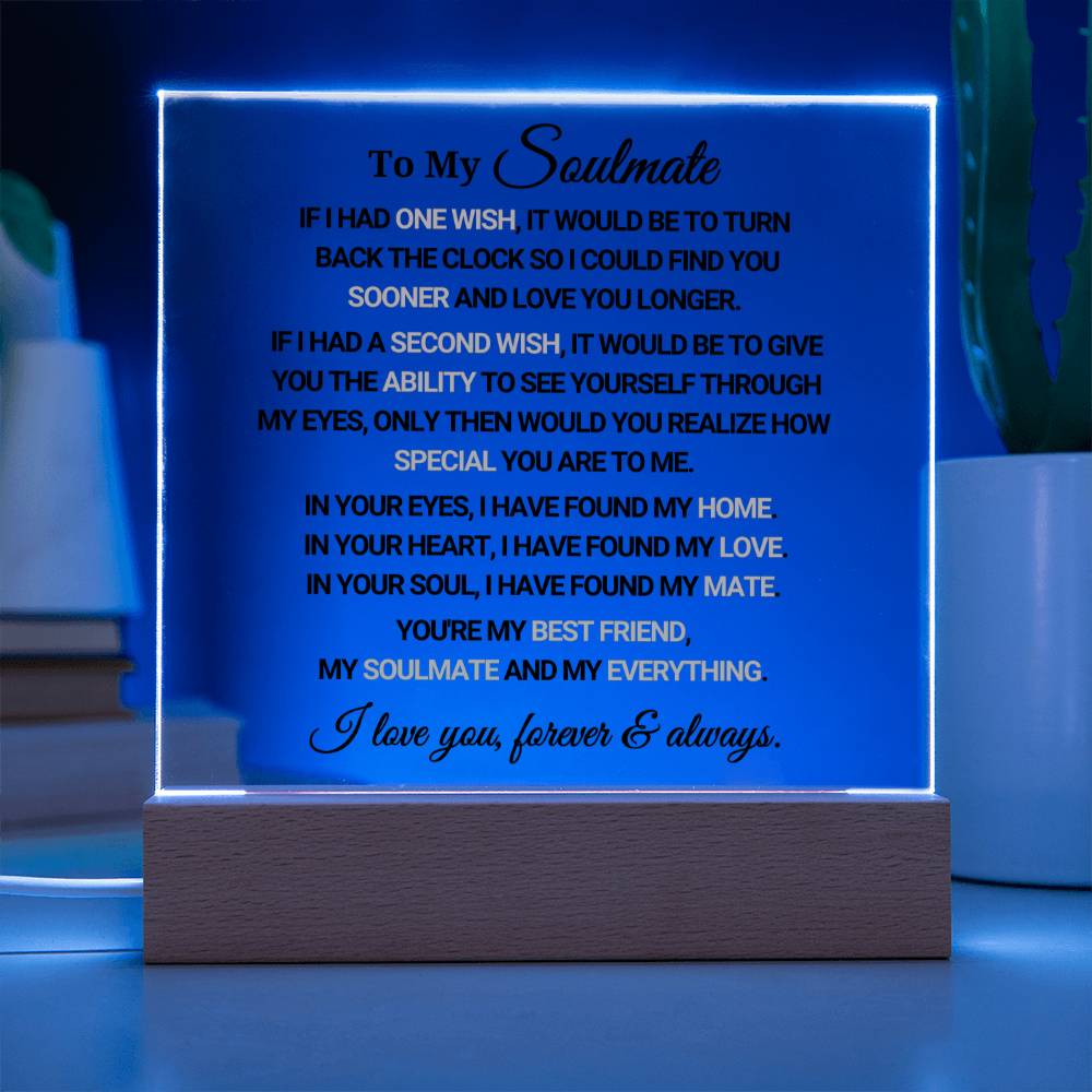 Gift For Soulmate "My Everything" Acrylic Plaque Keepsake