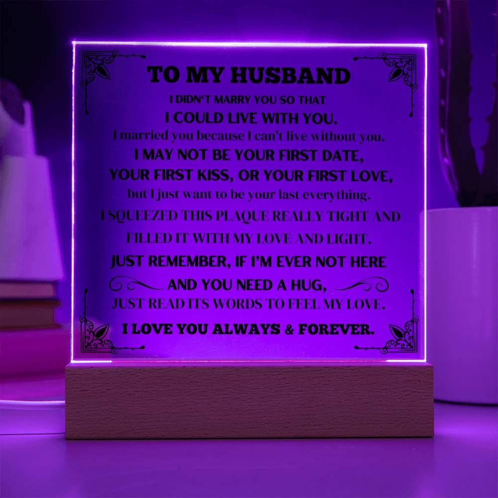 To My Husband - Acrylic Square