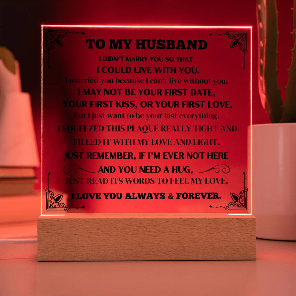 To My Husband - Acrylic Square