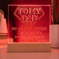 Dad "Always My Here" Square LED Plaque