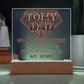 Dad "Always My Here" Square LED Plaque