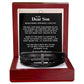 Son Gift "Right Beside You" Men's Cross Bracelet From Dad