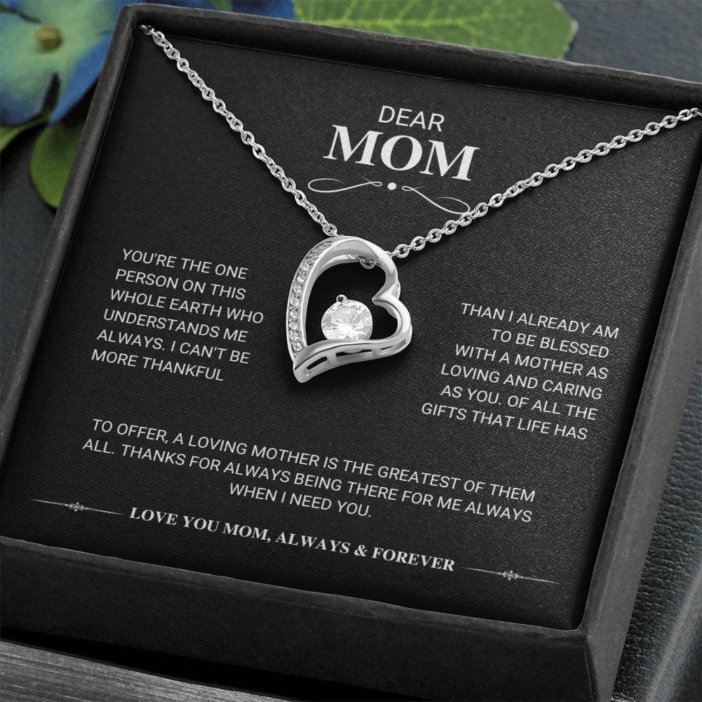 Mom "The Greatest Gift" Forever Love Necklace