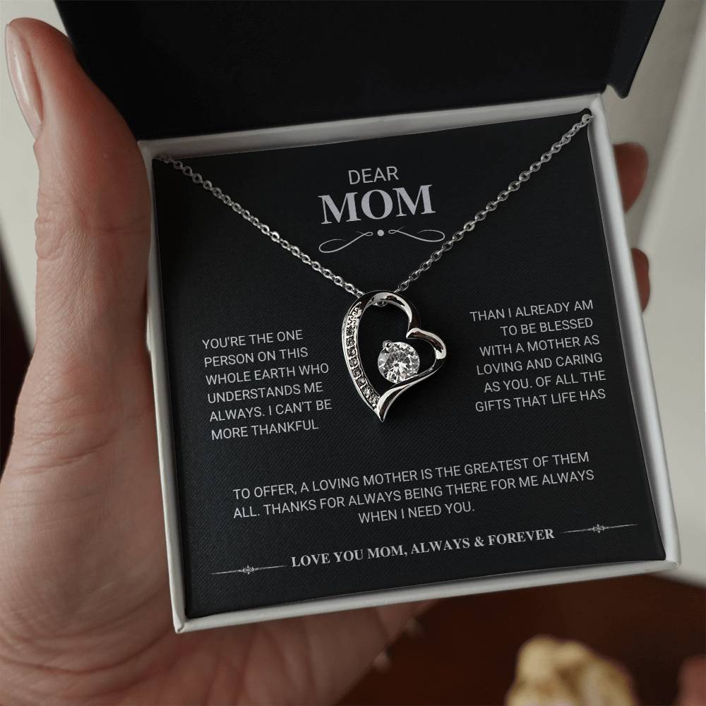 Mom "The Greatest Gift" Forever Love Necklace