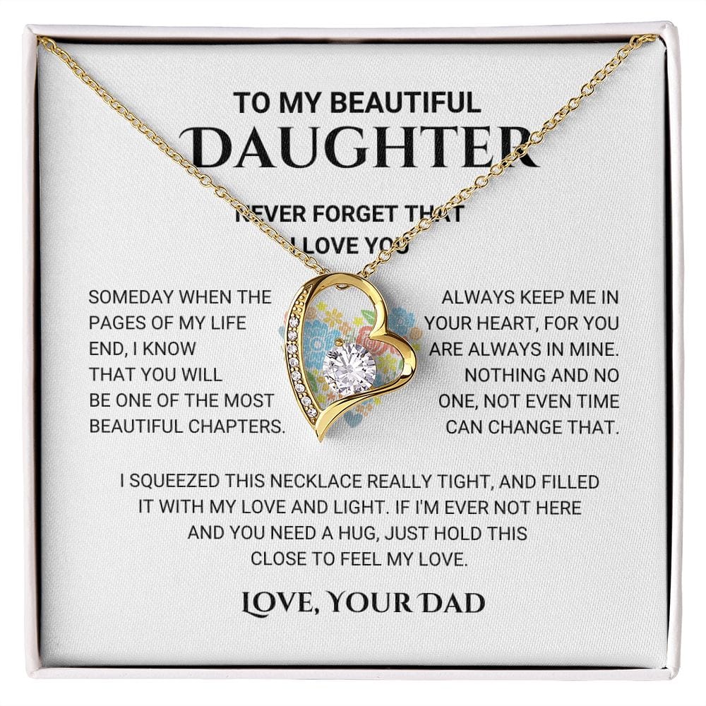 Daughter - Feel My Love - Forever Love Necklace