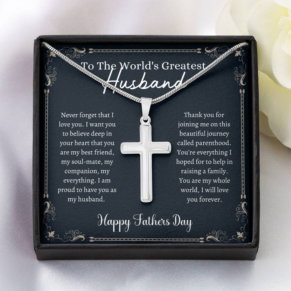 Greatest Husband - Father's Day - Cross Necklace