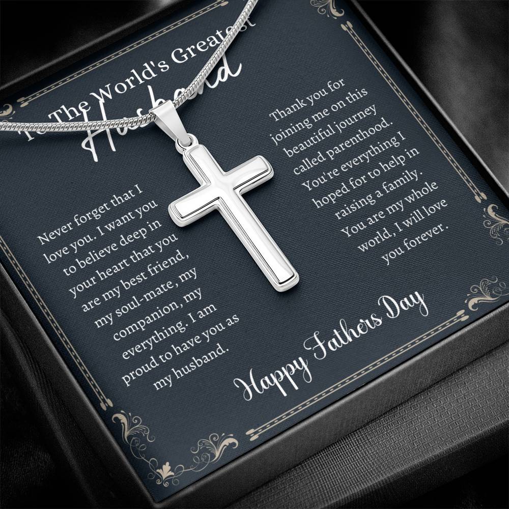 Greatest Husband - Father's Day - Cross Necklace