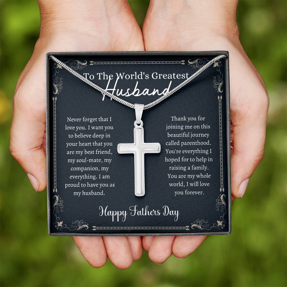 Greatest Husband - Father's Day - Cross Necklace