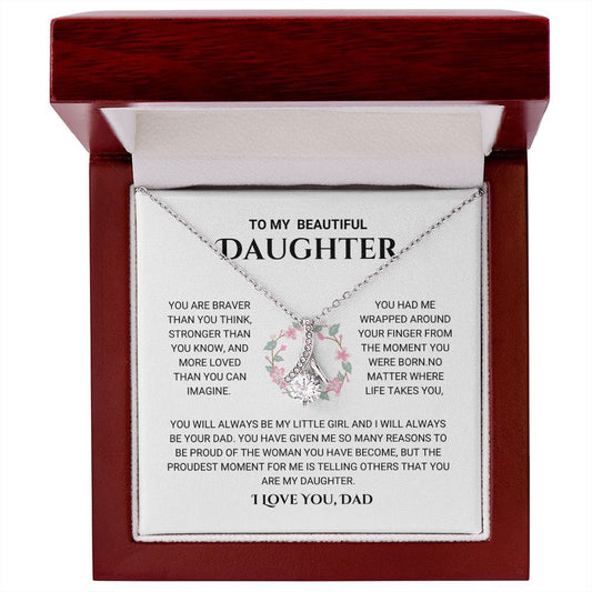 Daughter - The Proudest Moment - Alluring Beauty Necklace