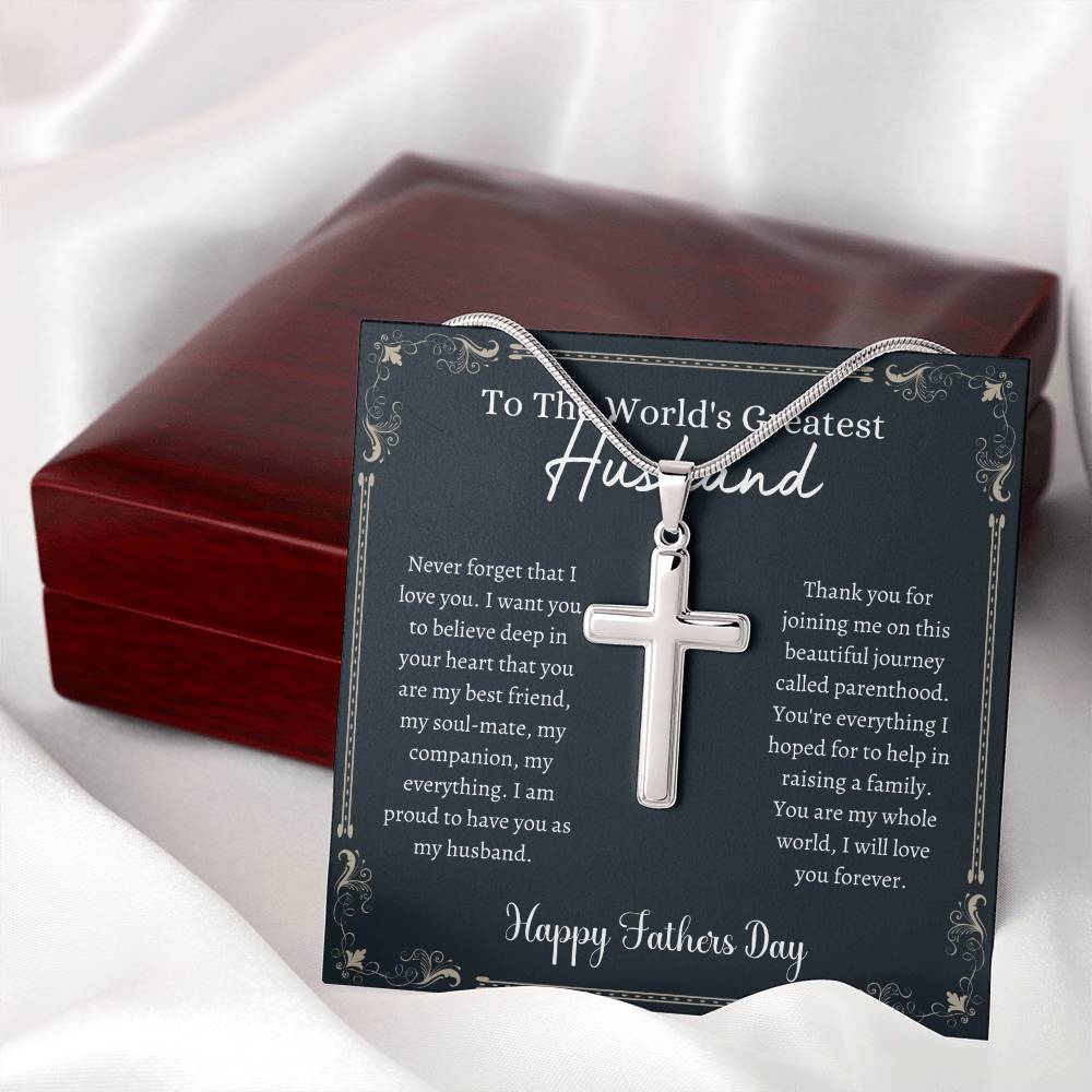 Greatest Husband - Father's Day - Cross Necklace